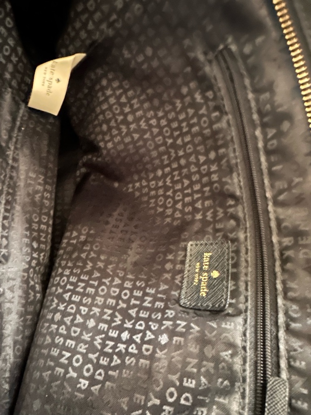 kate spade Black Nylon Tote with Leather Handles - Picture 3 of 7